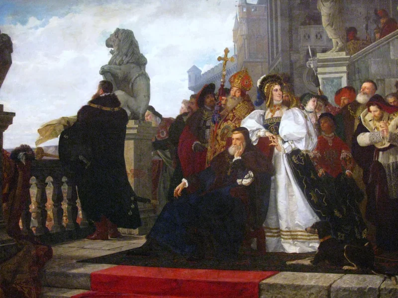 1823-Henryk Rodakowski - Re Sigismondo il Vecchio e la sua corte durante la Ribellione dei Nobili